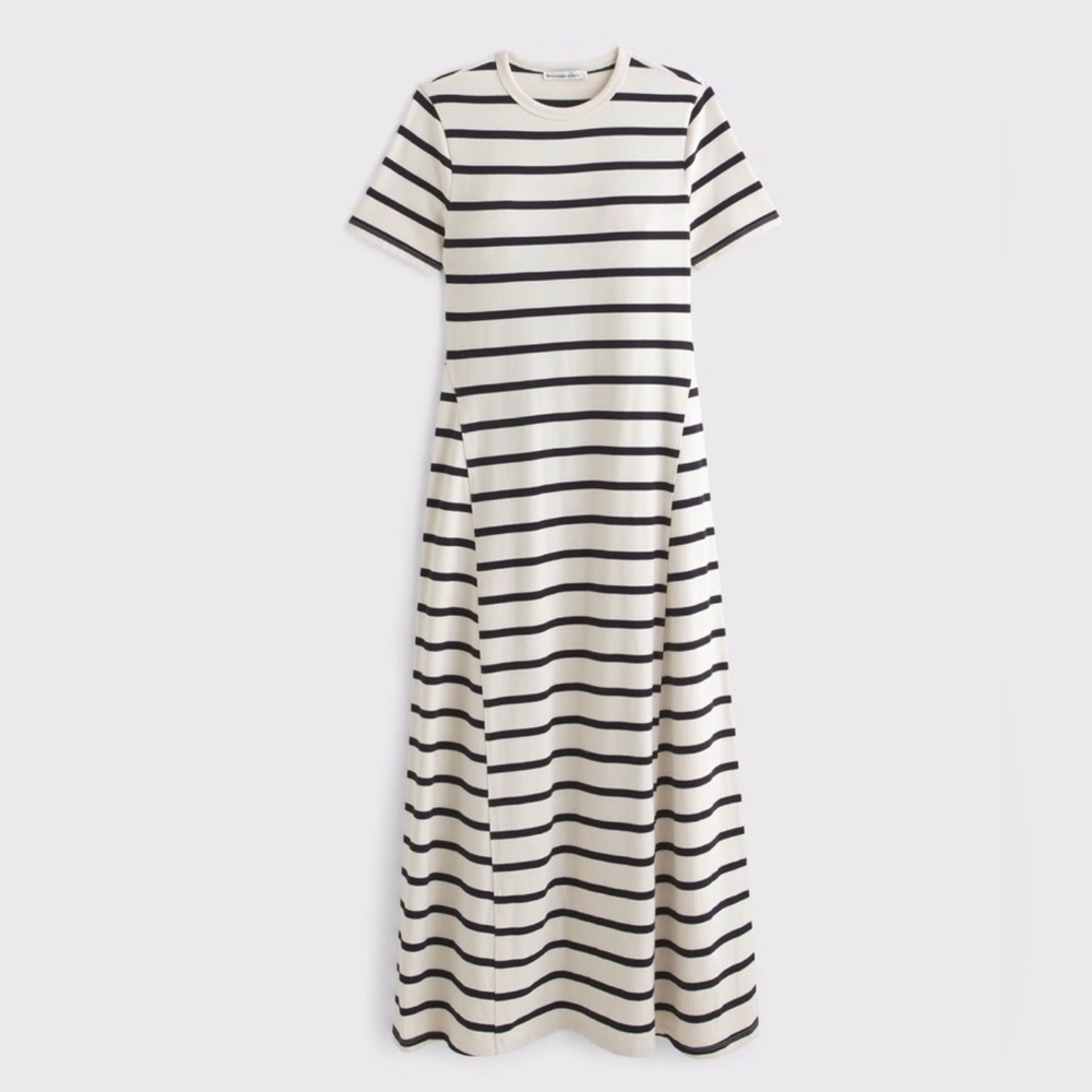 Abercrombie & Fitch striped maxi t-shirt dress - Picture 2 of 4